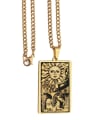 thumb The Sun's Tarot hip hop stainless steel titanium steel necklace 2