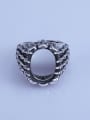 thumb 925 Sterling Silver Geometric Ring Setting Stone size: 13*17mm 0