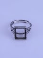 thumb 925 Sterling Silver Rectangle Ring Setting Stone size: 9*12mm 0