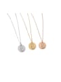 thumb Stainless Steel Circle Cute Animal Pendant Necklace 1
