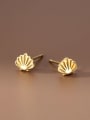 thumb 925 Sterling Silver Embossed Texture Classic Stud Earring 0