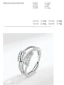 thumb 925 Sterling Silver Bead Geometric Minimalist Stackable Ring 4