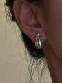 thumb 925 Sterling Silver Water Drop Vintage Stud Earring 1