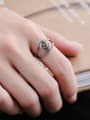 thumb 925 Sterling Silver Smiley Vintage Stackable Ring 1