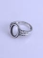 thumb 925 Sterling Silver Geometric Ring Setting Stone size: 8*12mm 1