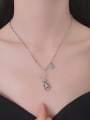 thumb 925 Sterling Silver Rabbit Hip Hop Necklace 1