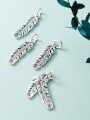 thumb 925 Sterling Silver Feather Charm Height : 22 mm , Width: 6 mm 1