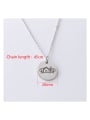 thumb Stainless Steel Animation House Pattern Necklace 2