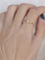 thumb 925 Sterling Silver Cubic Zirconia Dainty Band Ring 1