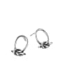 thumb 925 Sterling Silver Bowknot Minimalist Stud Earring 4