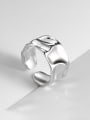 thumb 925 Sterling Silver Geometric Minimalist Band Ring 3