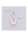 thumb Stainless steel number 8 infinity symbol pendant 2