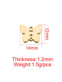thumb Stainless steel flat cut creative single hole butterfly pendant 2