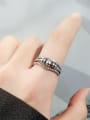 thumb 925 Sterling Silver Letter Vintage Stackable Ring 3