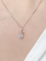 thumb 925 Sterling Silver Cubic Zirconia Rabbit Dainty Necklace 1