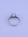 thumb 925 Sterling Silver Geometric Ring Setting Stone size: 7*9mm 3