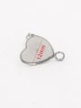thumb Stainless steel love heart with sling ring earring bottom support 3