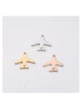 thumb Stainless steel small plane two-hole pendant pendant 1