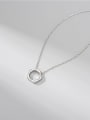thumb 925 Sterling Silver Hexagon Minimalist Necklace 2
