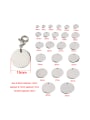 thumb Stainless steel round card pendant jewelry accessories 2