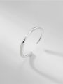 thumb 925 Sterling Silver Round Minimalist Band Ring 0