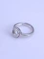 thumb 925 Sterling Silver 18K White Gold Plated Round Ring Setting Stone size: 7*7mm 1