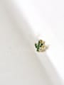 thumb 925 Sterling Silver Cubic Zirconia Cactus Cute Stud Earring 2
