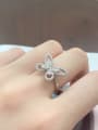 thumb 925 Sterling Silver Cubic Zirconia Butterfly Luxury Band Ring 2