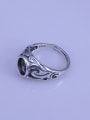 thumb 925 Sterling Silver Geometric Ring Setting Stone size: 7*8mm 1