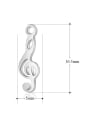 thumb Stainless steel Seahorse Charm Height : 16.3 mm , Width: 5.3 mm 1