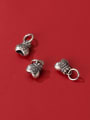 thumb S925 Silver Matte Old Small Fortune Bag Money Bag Charm 1