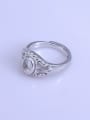 thumb 925 Sterling Silver Round Ring Setting Stone size: 5*7mm 1