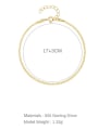 thumb 925 Sterling Silver Cubic Zirconia Geometric Minimalist Strand Bracelet 3