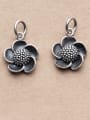 thumb 925 Sterling Silver Flower Charm Height : 15.5 mm , Width: 13 mm 0