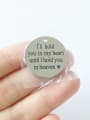 thumb Stainless steel Round Message Charm 2