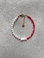 thumb Freshwater Pearl Geometric Bohemia Handmade Beading Bracelet 0