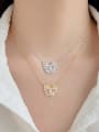 thumb 925 Sterling Silver Cubic Zirconia Butterfly Dainty Necklace 1