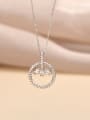 thumb 925 Sterling Silver Cubic Zirconia Geometric Classic Necklace 2
