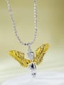 thumb 925 Sterling Silver Angel Vintage Necklace 1