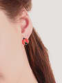 thumb Zinc Alloy Enamel Ladybug Bug Cute Stud Earring 1