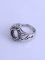 thumb 925 Sterling Silver Round Ring Setting Stone size: 8*8mm 1