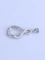 thumb 925 Sterling Silver Oval Pendant Setting Stone size: 10*12mm 1