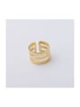 thumb Stainless steel Multi-layer hollow U-shaped Minimalist Band Ring 0