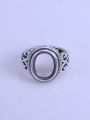 thumb 925 Sterling Silver Oval Ring Setting Stone size: 10*13mm 0