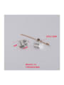 thumb Stainless Steel Hollow Love Lock Eyelet Beads 1