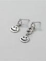 thumb 925 Sterling Silver Hollow  Smiley Vintage Drop Earring 2