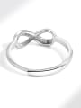 thumb 925 Sterling Silver Cubic Zirconia Bowknot Dainty Band Ring 2