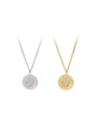 thumb 925 Sterling Silver Sun Moon Star Minimalist Necklace 0