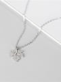 thumb 925 Sterling Silver Leaf Minimalist Necklace 1