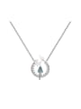 thumb 925 Sterling Silver Cubic Zirconia Girl Dainty Necklace Mother's Day 1